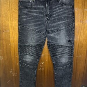 American Eagle Outfitters Men's Dark Gray Skinny Jeans